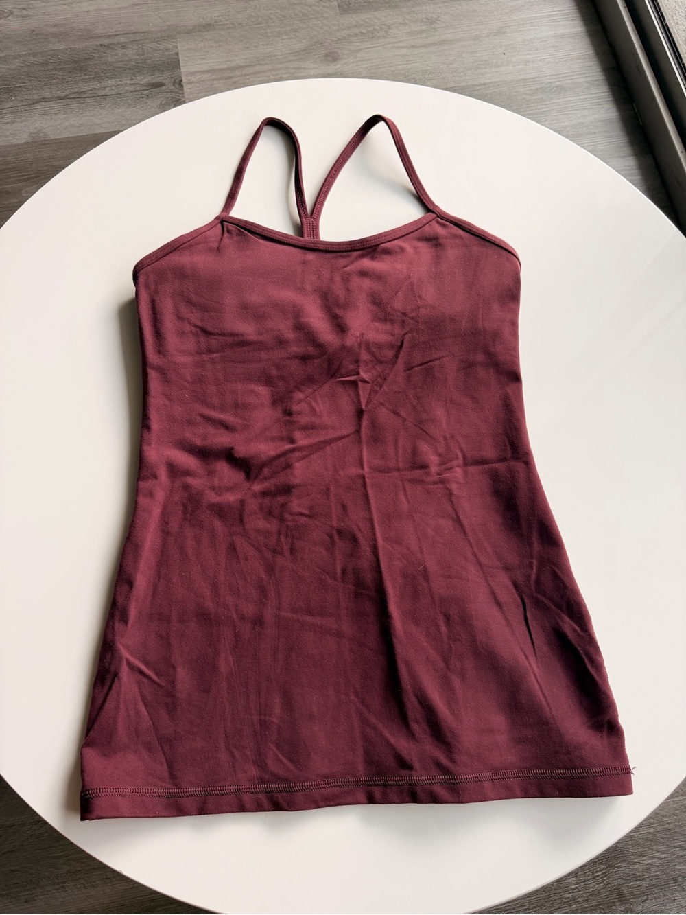 Lululemon Athletica Power Y Tank - Wine Size 8